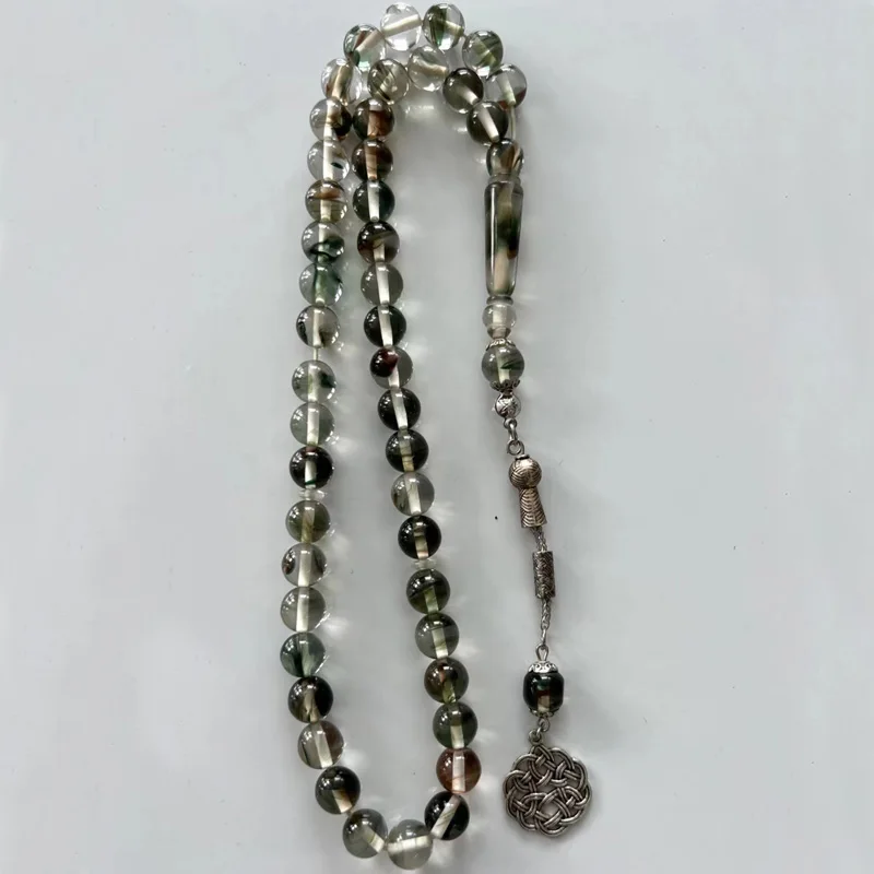 10mm 45 Beads Clear Crystal Tasbih Resin Muslim Gift Rosary Bead Islamic Prayer Beads Jewelry