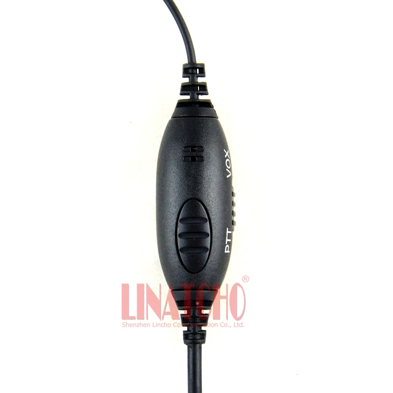 G-shape PTT VOX Mic Walkie Talkie Headphone for Baofeng Two Way Radio K connector