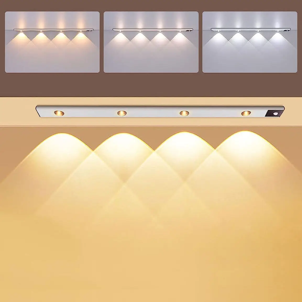 With Battery 50cm Wall Led Light With Motion Sensor Ultra-thin Closet Light Motion Sensor Light