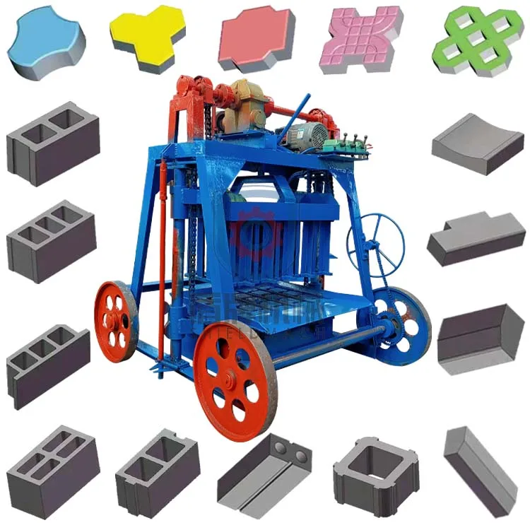 Hollow Block Mobile Forming Machine Automatic Block Making Machine Mobile Brick Making Machinery