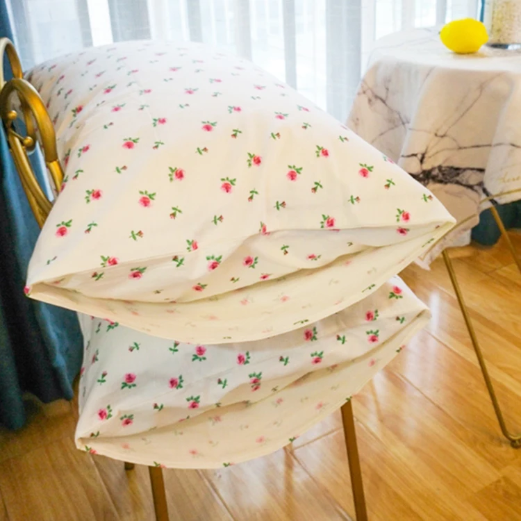 Наволочка из полиэстера маленький мягкий и милый цветочный принт можно заказать индивидуальный стиль простыня набор четырех предметов для общежития
