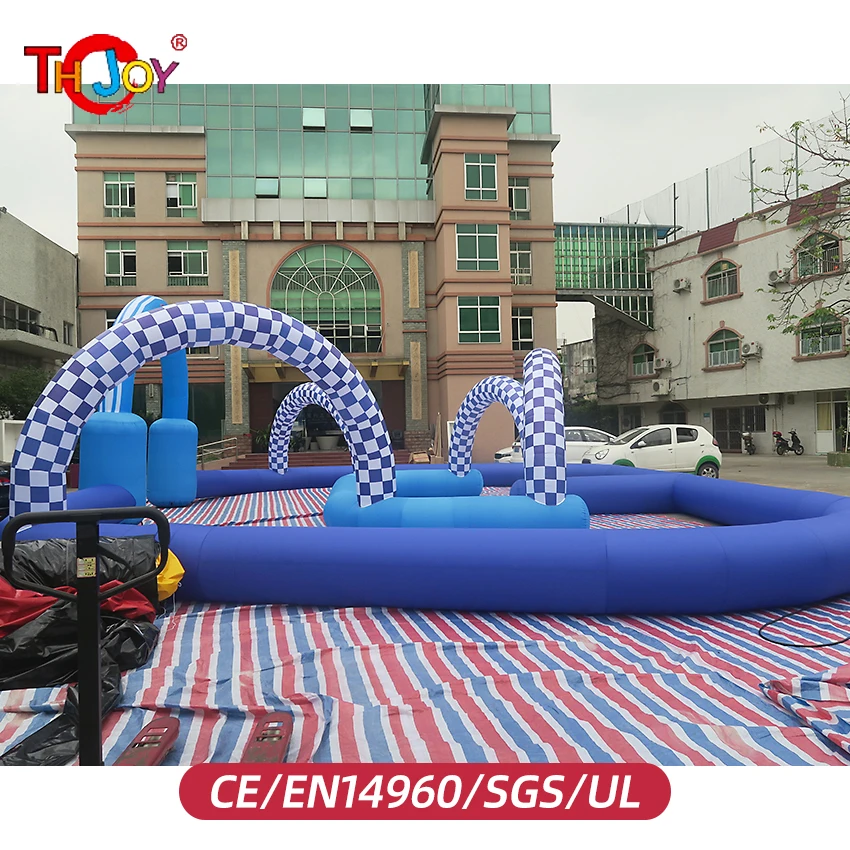 Exciting 20x10m Inflatable ATV GoKart Air Racing Track for Thrilling Races and Events