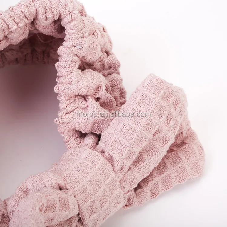 Косметические вафельные аксессуары повязка на голову для макияжа эластичная широкая волос девушек