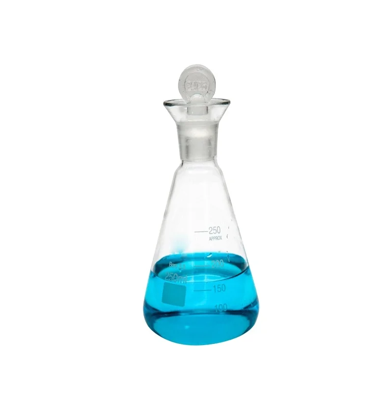 laboratory glass ware Borosilicate Glass Erlenmeyer Flask with narrow neck