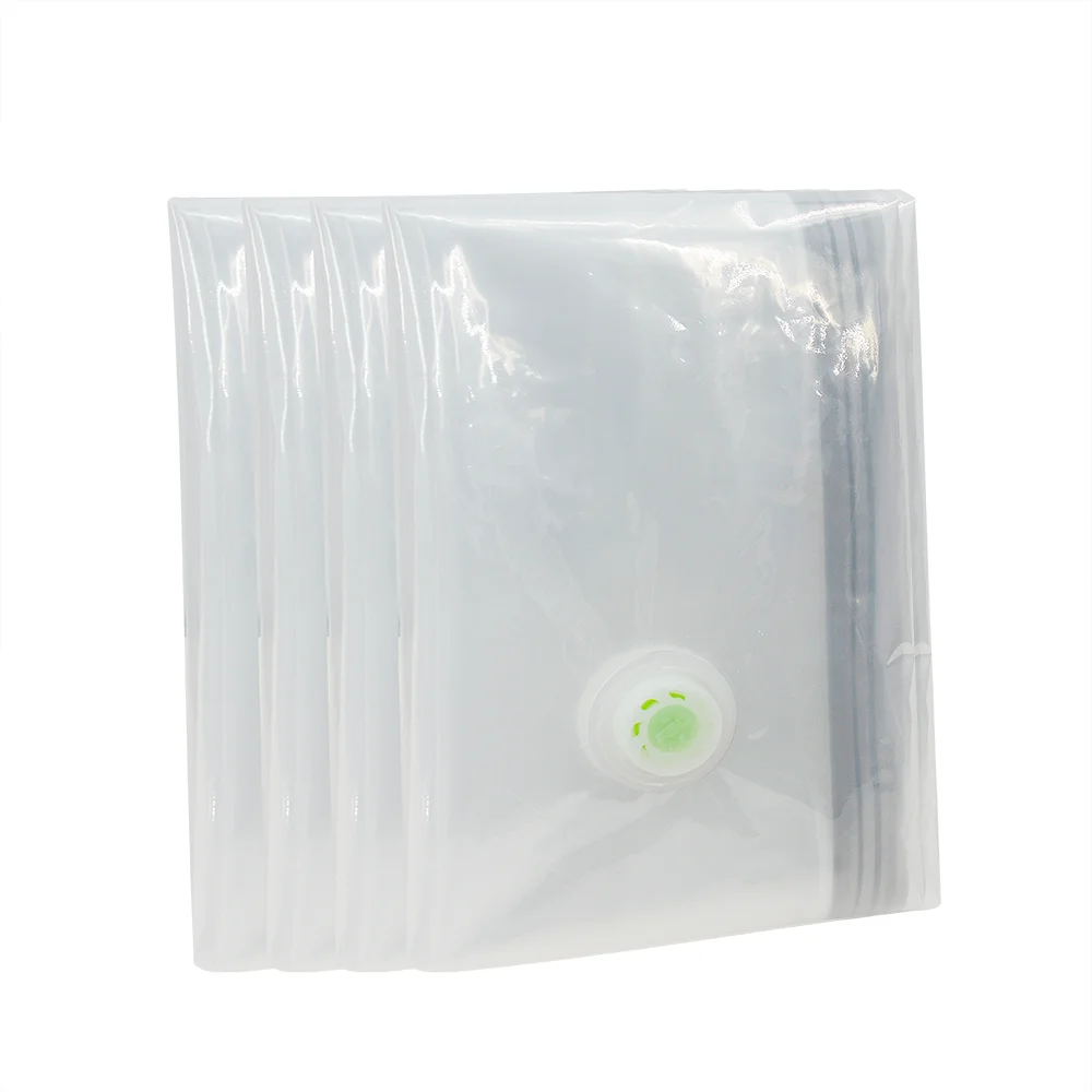 Space Saver Vacuum Storage Bags Valve For Travel Clothes Vacuum Bag  With Pump