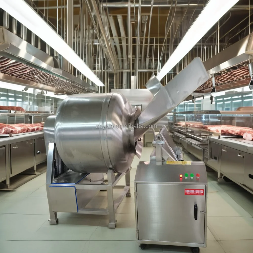 Commercial Chicken Meat Vacuum Tumbler Marinator New Used Condition for Restaurant Food Shop Farm Core Components Motor Gear