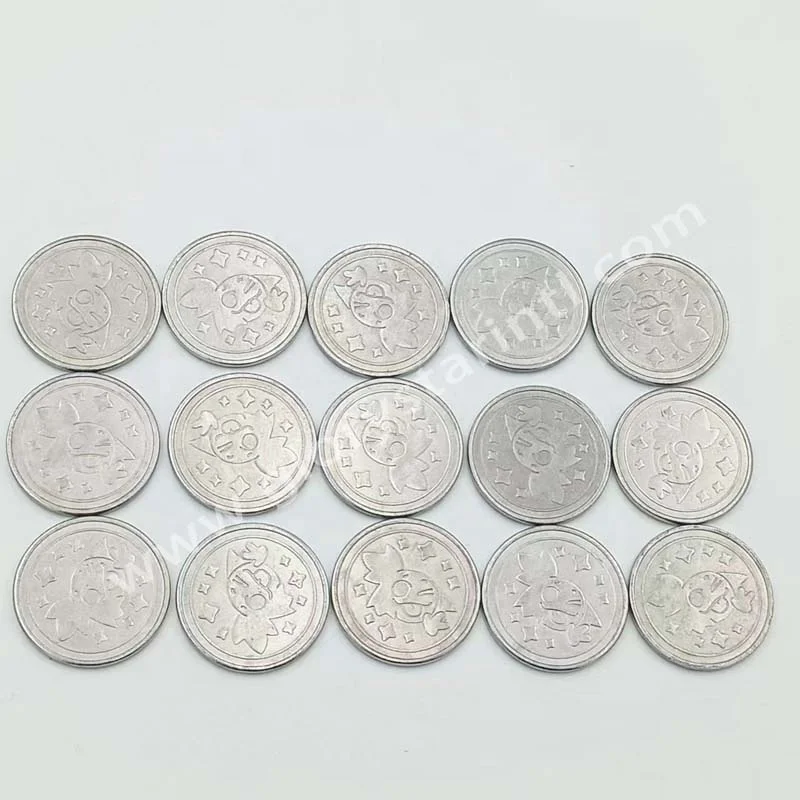 Gumball/toys/ claw game machine metal coin operated vending machine arcade token coin Wholesale customized token
