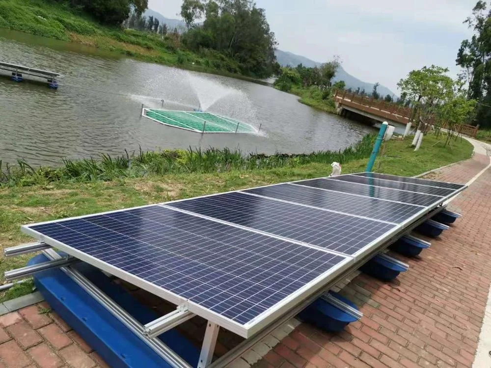 Solar aerater pump for fish pond