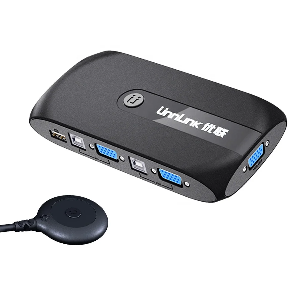 Квм-переключатель Unnlink 4X1 VGA, 1080P60Hz, преобразователь с расширенным контроллером рабочего стола