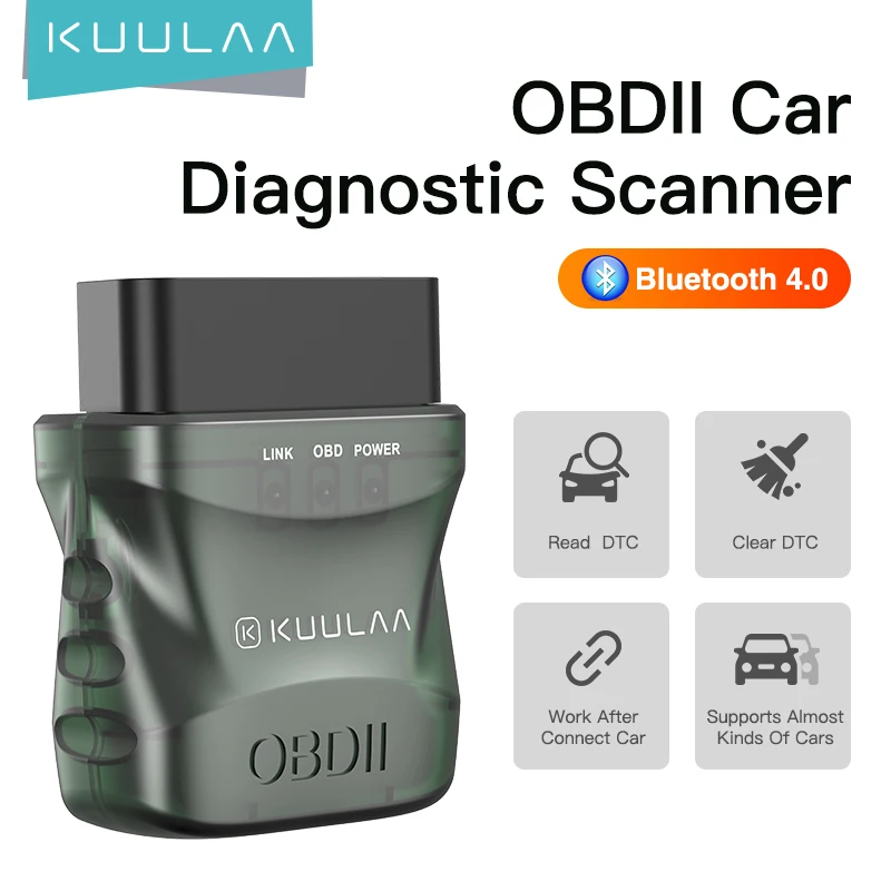 KUULAA car accessories 2022  Reading Car Information Diagnostic Scanner Used OBD2 Car Scanner Diagnostic Scanner BT 4.0