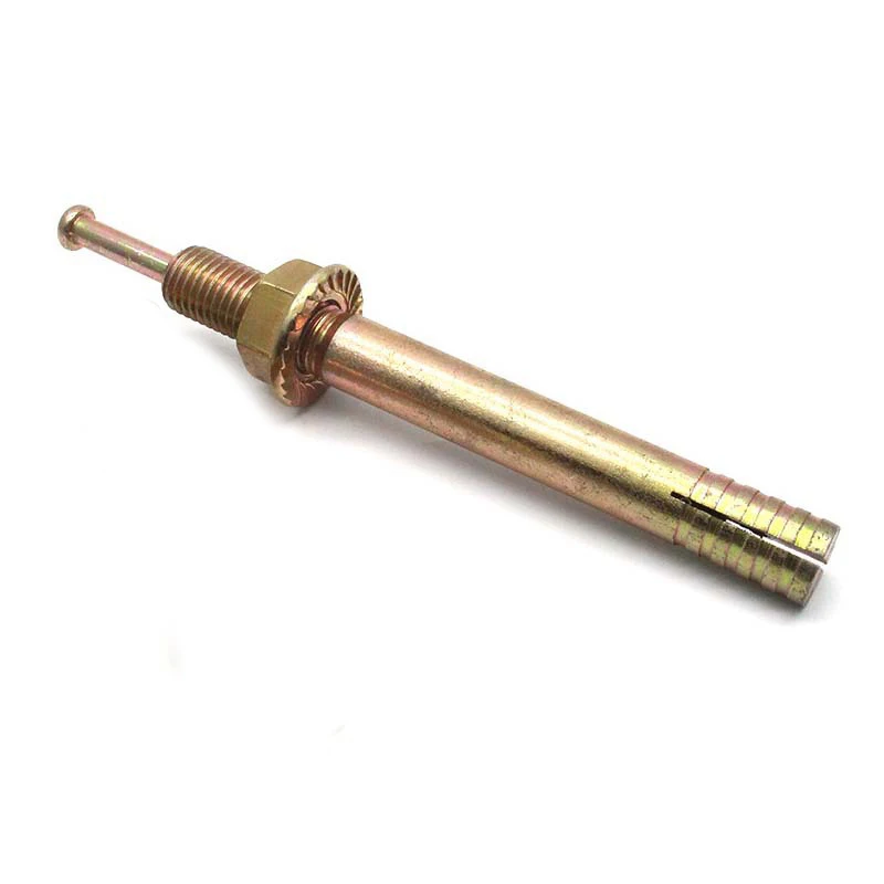 Yellow Zinc Hit Anchor Heavy Duty Expansion Hammer Drive Blind Bolt Expansion Hit Anchor Construction Fasteners