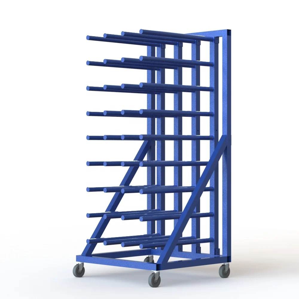 5FT Length Vinyl Rolling Industrial Display Stands , Heavy - Duty Display Stand