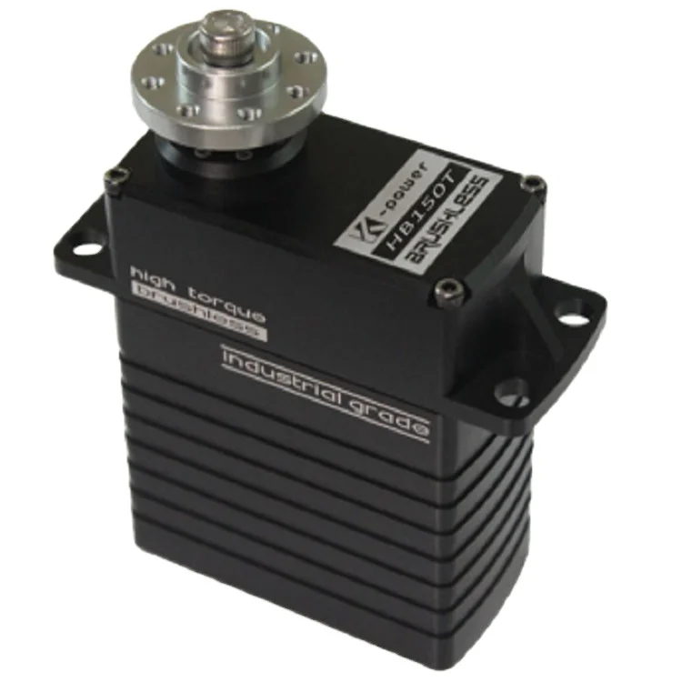 HB150T HV 12V Ultra torque 100kg/10NM  brushless metal gear CNC shell giant scale industry servo for Robot arm/ machine equip.