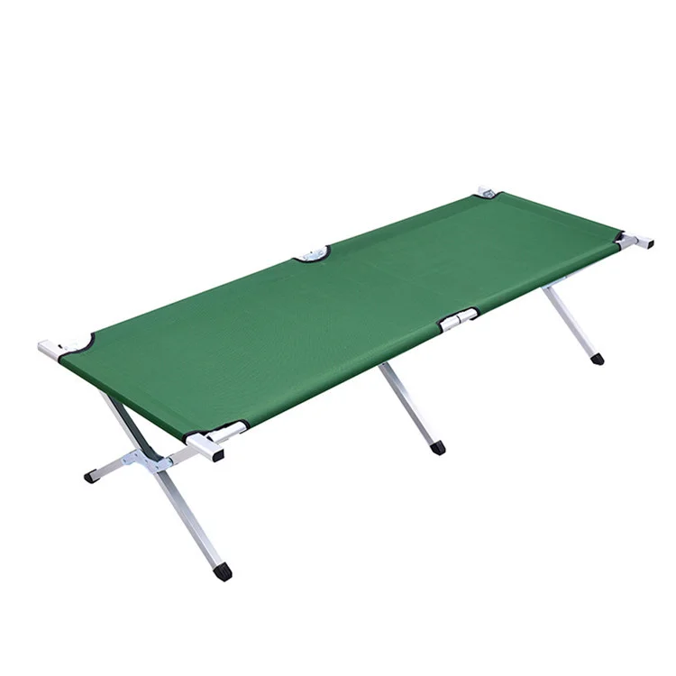 Aitop Customized Outdoor Ultralight Foldable Height Adjustable Aluminum Mech Camping Cot Bed Leisure Comfortable Folding Cot