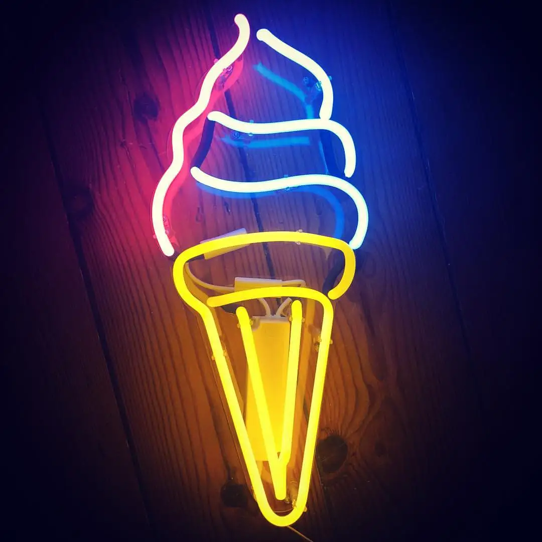 Wholesale Made In China Led Ice Cream Neon Sign For Ice Cream Shop Adverti sign And Decoration