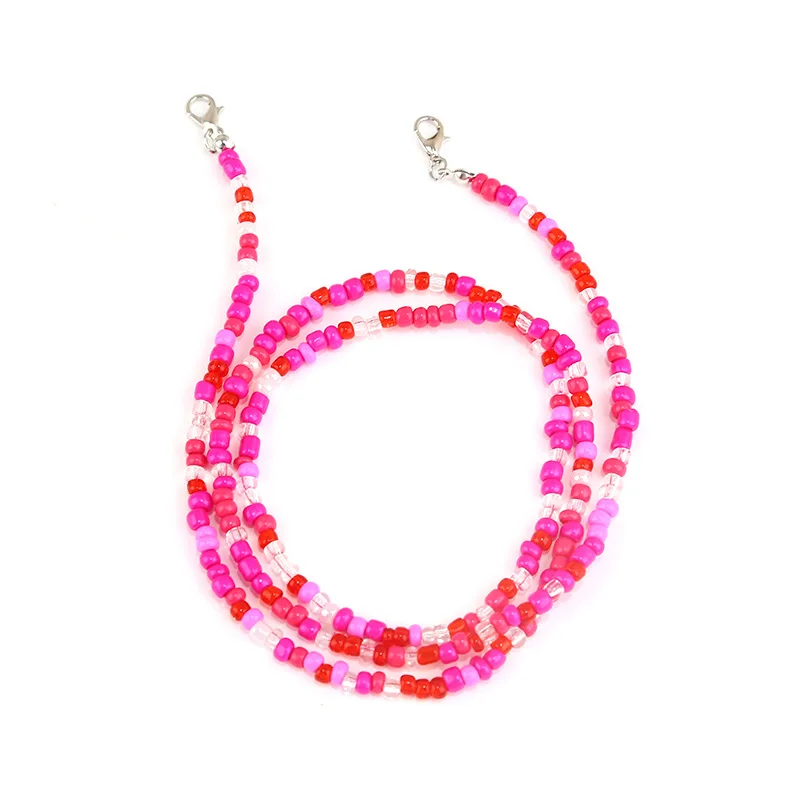 2022 Hot Sale Cheap Anti-Lost Kids Masking Chain Holder Seedbeads Glasses Chain strap