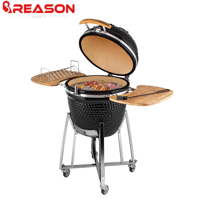 Kamado Grill for Sale Rotisserie Ceramic Barbecue Charcoal  Kamado BBQ Grill