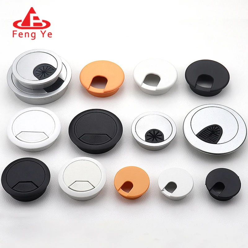 Hot Selling Plastic Round Wire Box Cable Management Box Conference Desk Table Cable Management Office Furniture Plastic Grommet