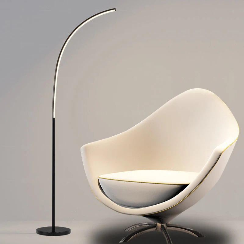 Floor Light Nordic Creative Living Room Bedroom Study LED Simple Standing Lamp Fishing Reading Floor Table Lamp