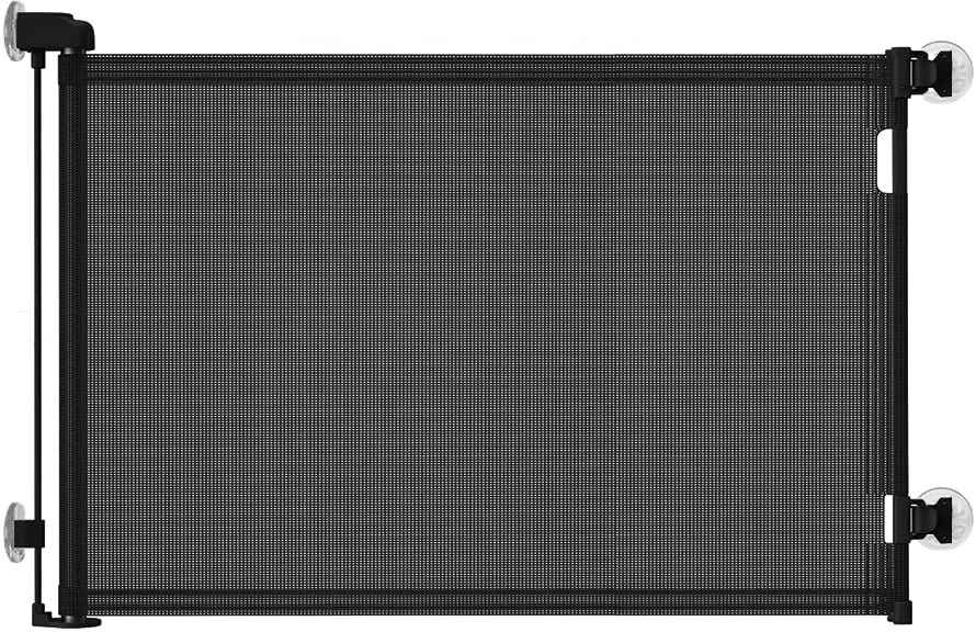 22023 ready to ship Retractable safety gate for stairs baby gate wall protector Retractable metal doors for pets and babies