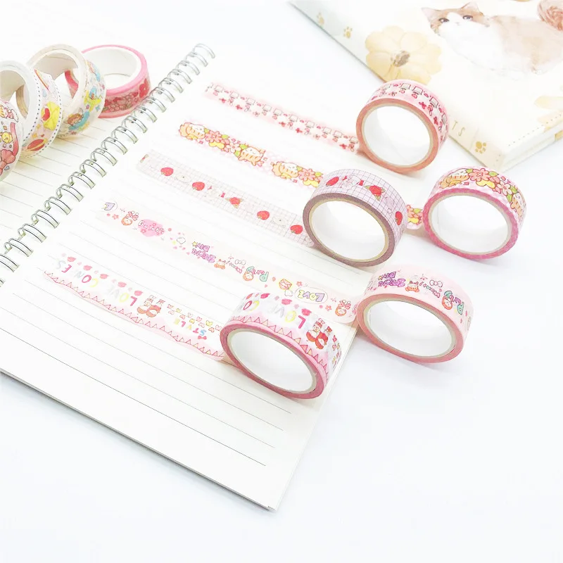 Vograce Cheap Wholesale High Quality Custom Printing Multipurpose Colorful Frog Logo Washi Tape