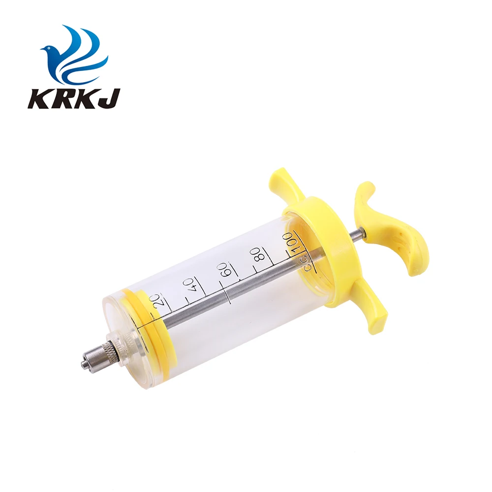CETTIA KD308 plastic steel livestock cow vaccine hypodermic syringes injector 100ml