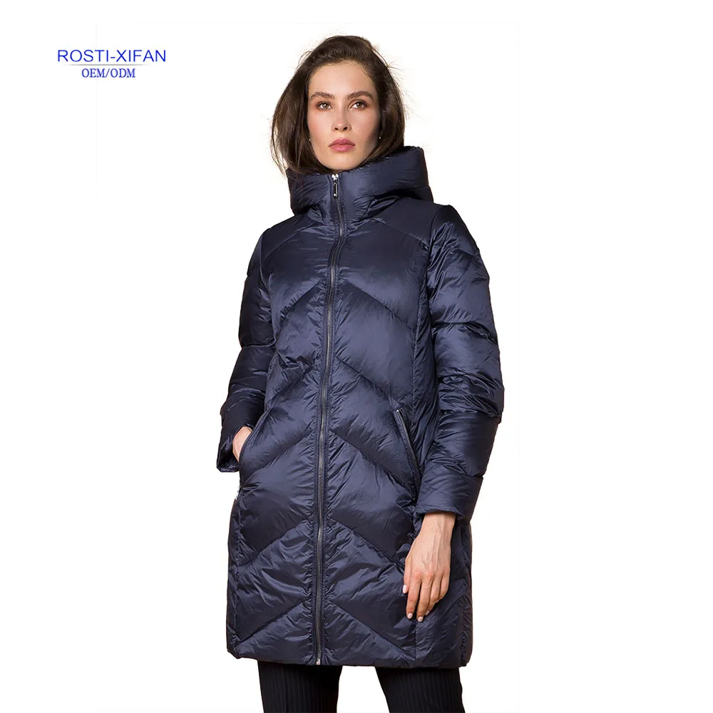 Women Winter Down Feather Jacket Women Ultra Light Jacket With Fixed Hood Women Winter Down Outerwear