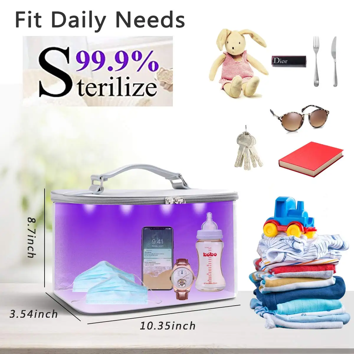 Оптовая продажа, 12 ламп, стерилизующий бытовой УФ-дезинфекционный портативный пакет