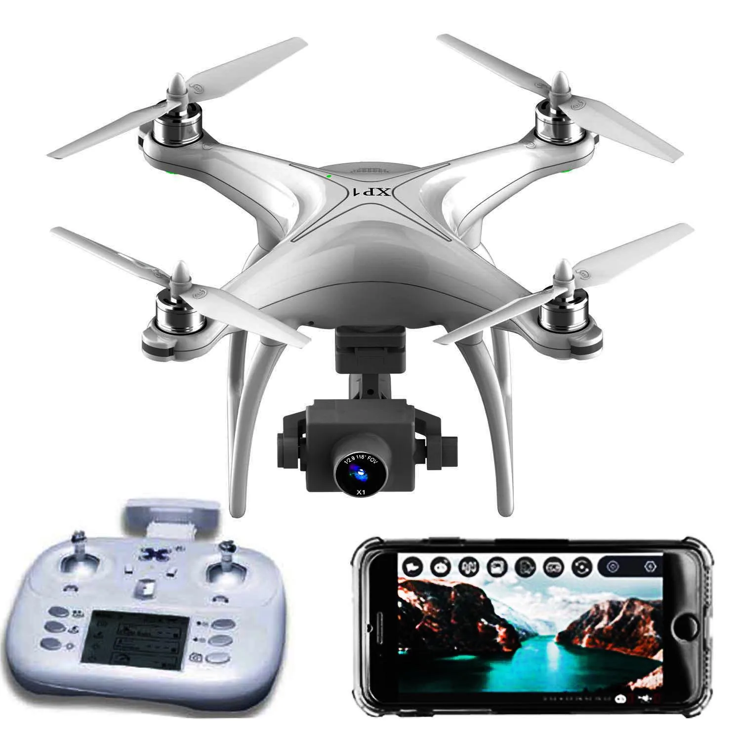 Cxj Gps Drone Hd 4K Camera Professional 1200M Transmission Drone Brushless Motor Bubbles Quadcopter Rc Dron