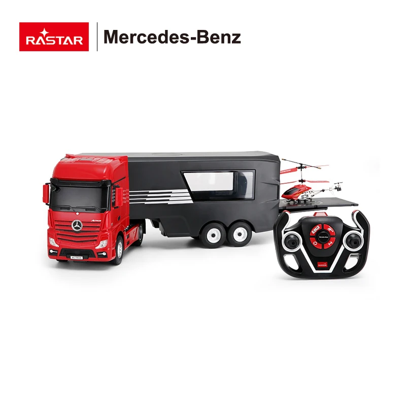 2021 new Rastar Mercedes-Benz Rc Container Truck  rc truck trailer for boy engineering remote control car construction toy car