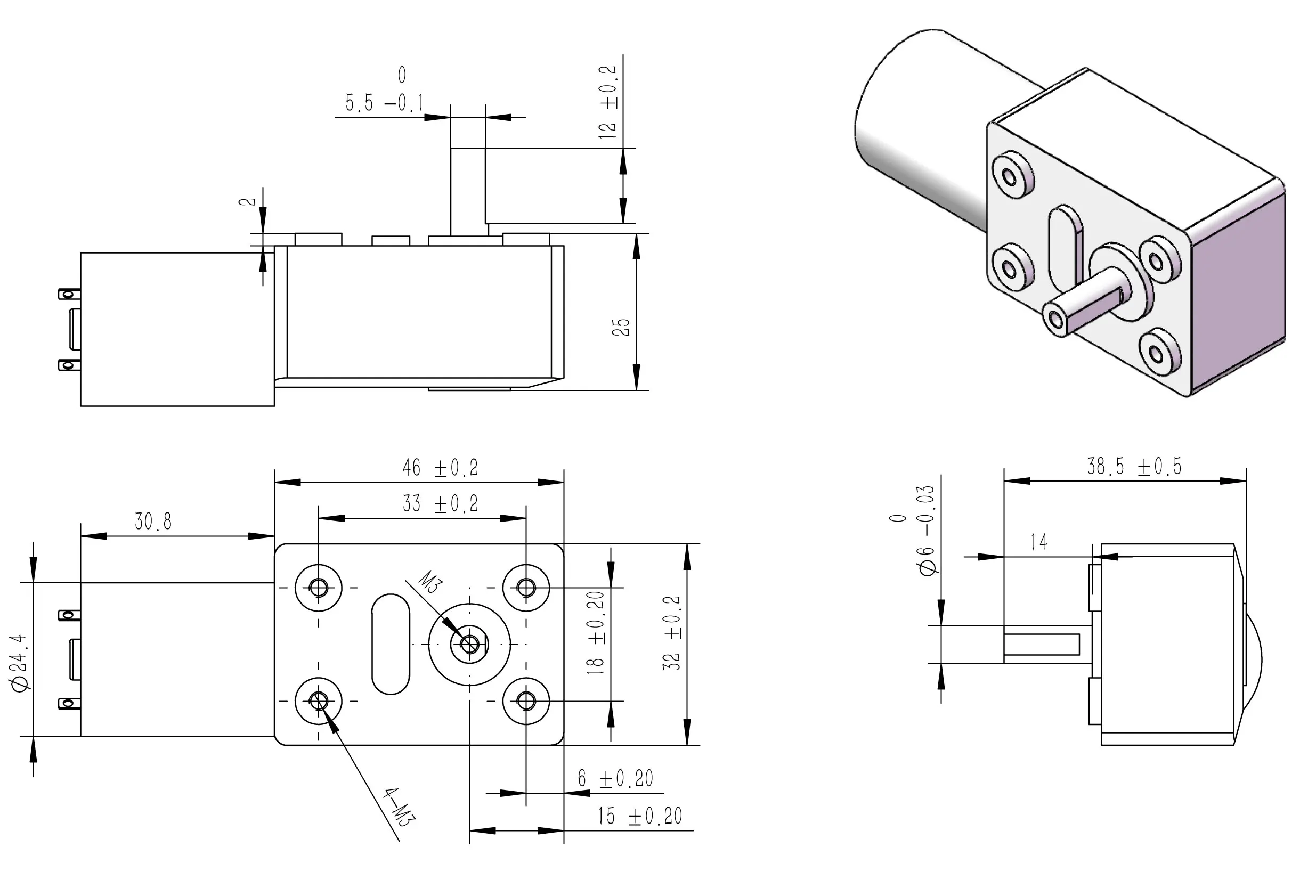 Bringsmart JGY-370 6V 12v high torque self-locking 24 v low noise dc traction motor with worm gear motors free energy generator