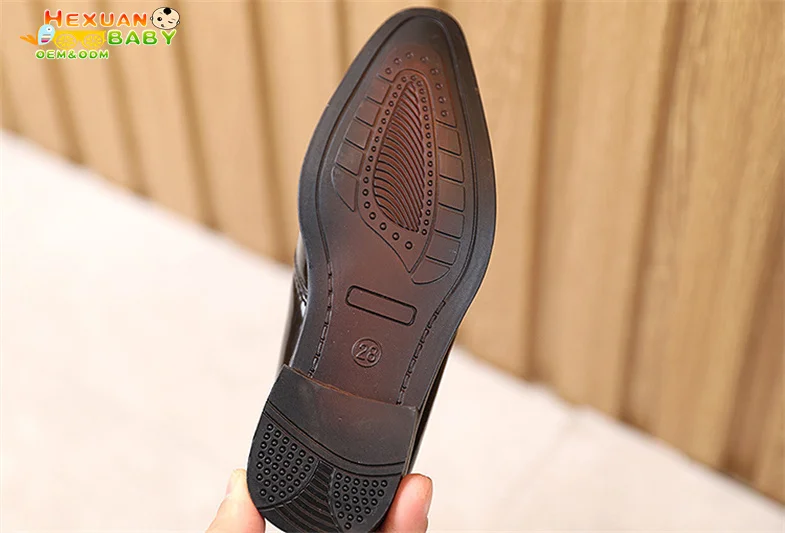 Kids Shoes Wedding Leather Soft Hand Feeling Children Infant Baby Boys British Style Student Perform Casual