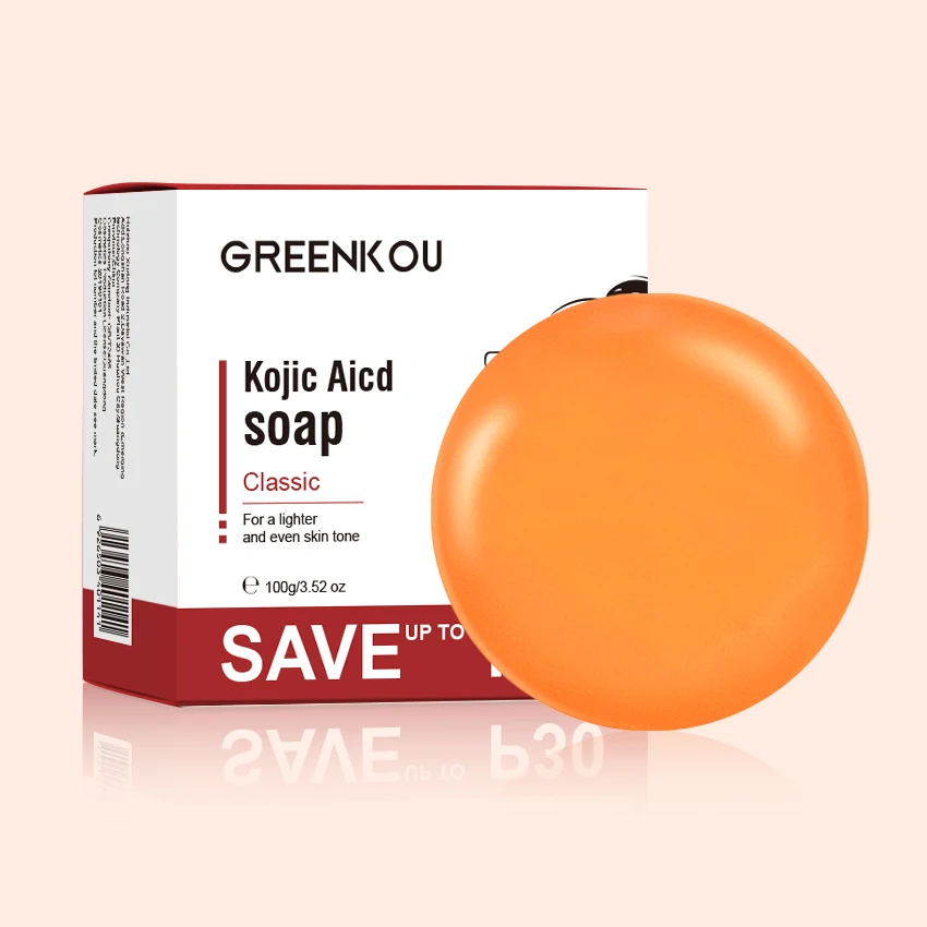 BTJ Kojic acid soap  Brightening and whitening kojic acid soap Fade black spots Acne removal Facial and body soap H1