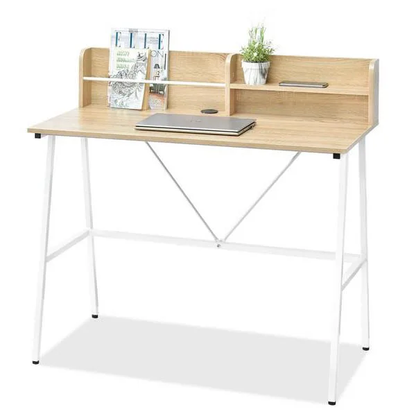 Home Office Desk with Storage Small Desk Wood Corner Computer Desk Office Furniture Computer Table