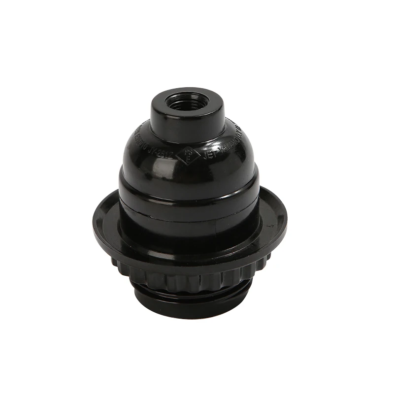 Jinyi E26 black white bakelite lamp socket e26 e27 bulb holder