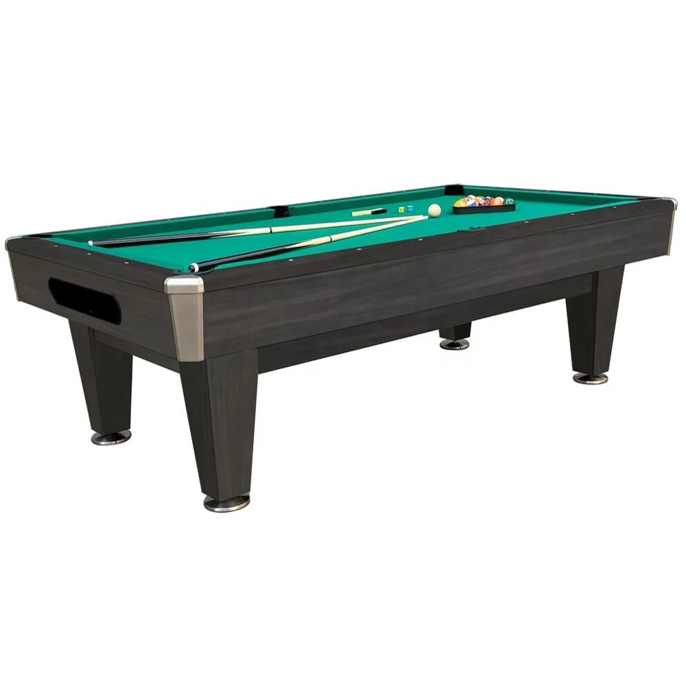 9 Feet professional Espresso slate billiard table in market