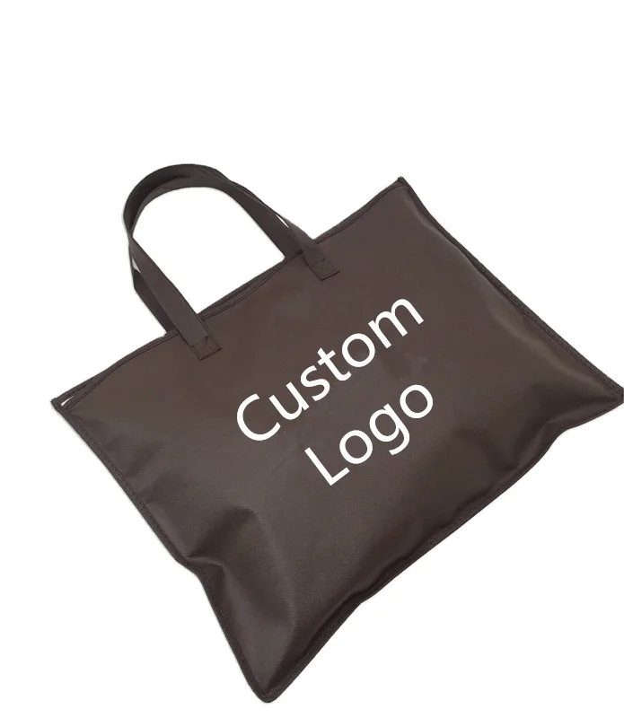 Wholesale Cheap Supply Non-Woven DIY Bag Tote Large Clothes Storage Bag Home Textile Packaging Bag with Zipper