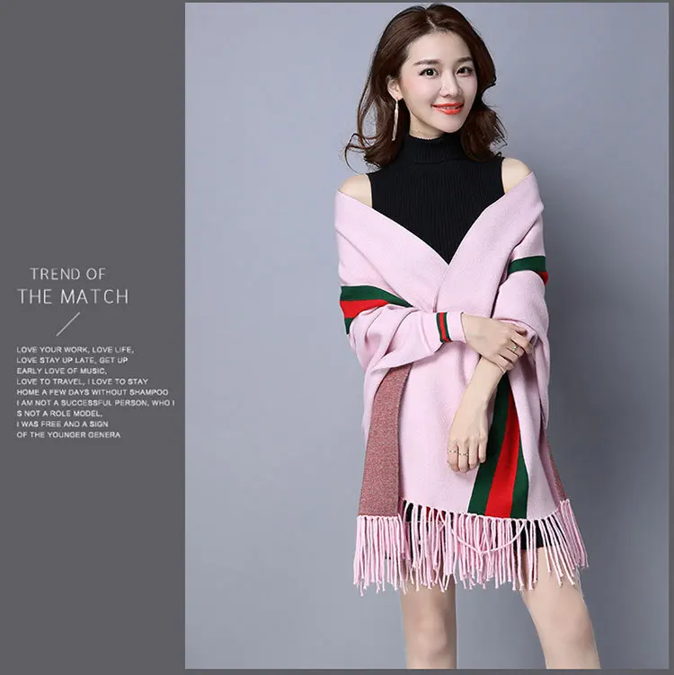 Лидер продаж, роскошная модная женская Свободная вязаная жаккардовая шаль большого размера с цветочным принтом