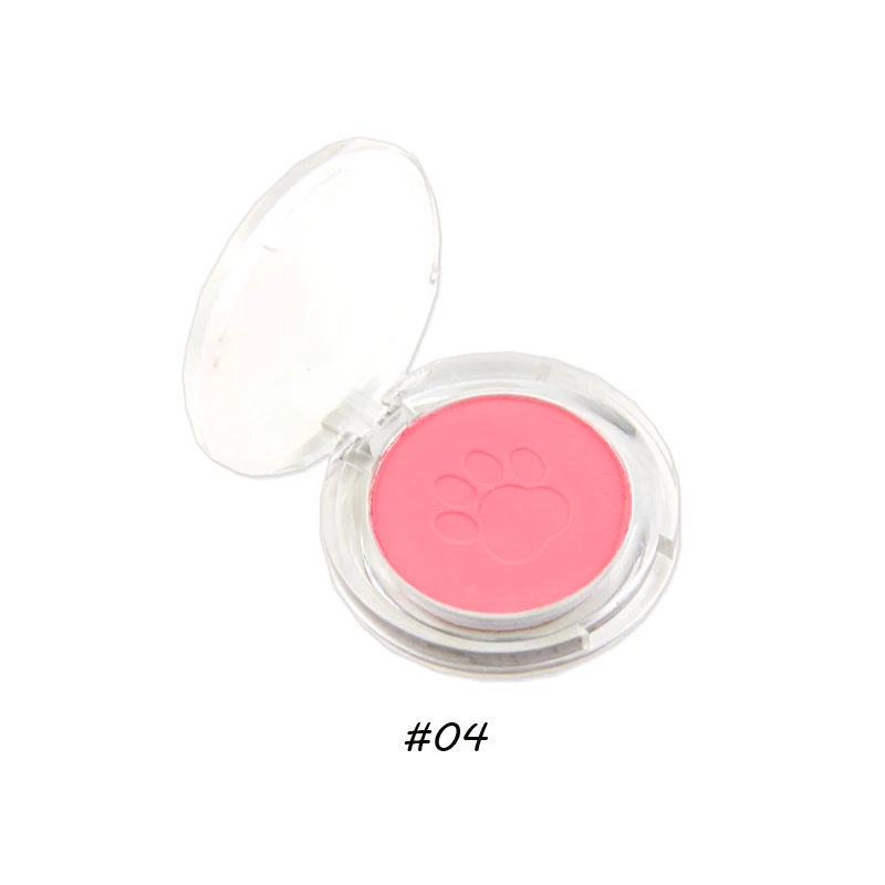 Hot selling 6 colors blusher custom beauty makeup waterproof blusher container pressed powder DIY blush palette private label
