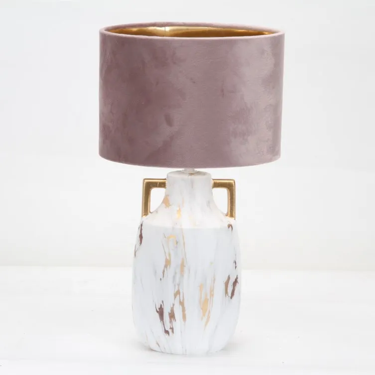 super september earhook marble ceramic table lamp