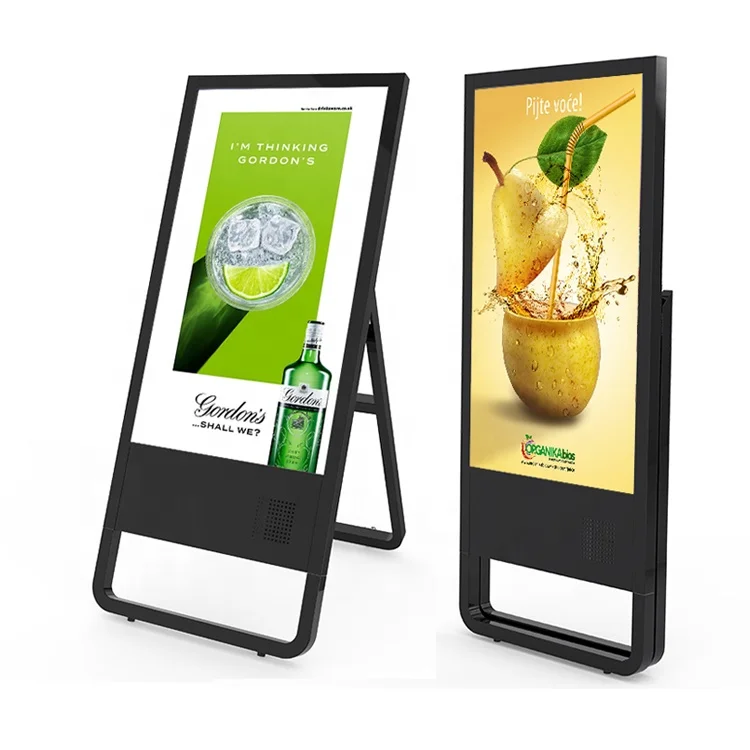 43 inch LCD network menu board advertising display portable digital signage for cinema/coffee shop