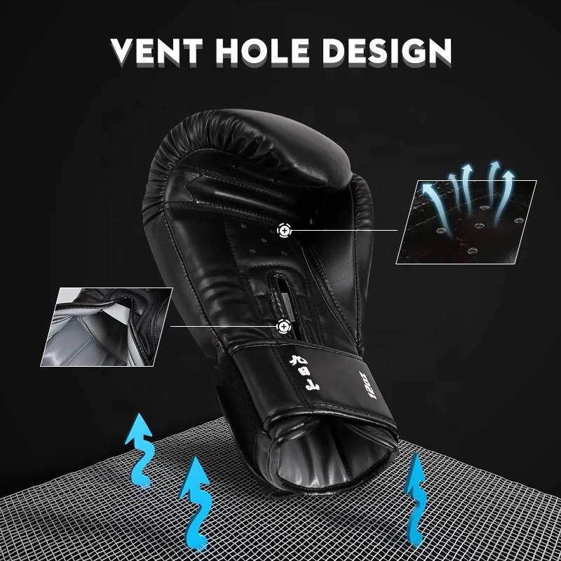 Wesing Пользовательский логотип Guantes De Boxeo Материал Дети Взрослые воловья кожа боксерские перчатки