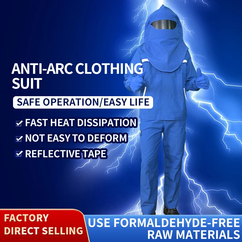 Industrial electric arc protection clothing workwear Arc flash clothing arc suit