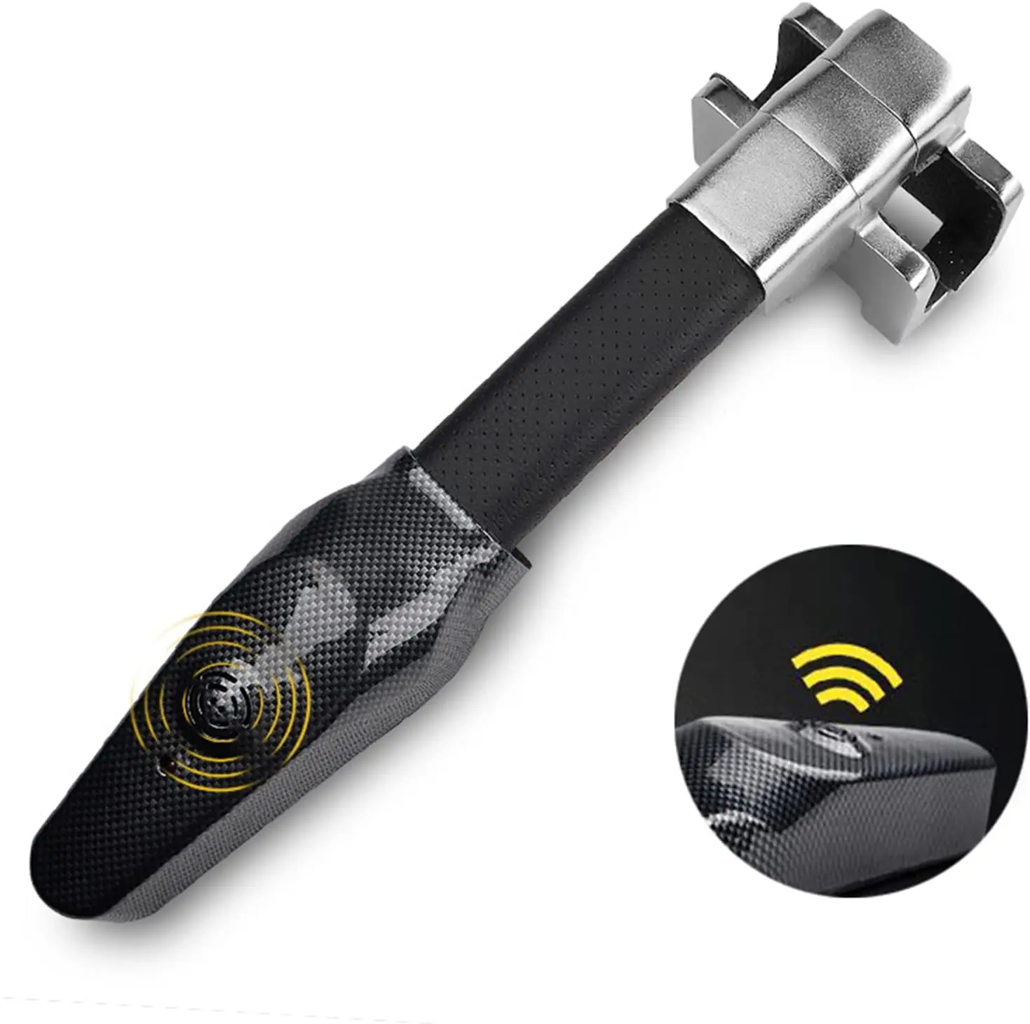 Zhenzhi Best Steering Wheel Lock with Alarm and Light Car Security Anti-Theft Device Heavy Duty Car Theft Prevention Lock