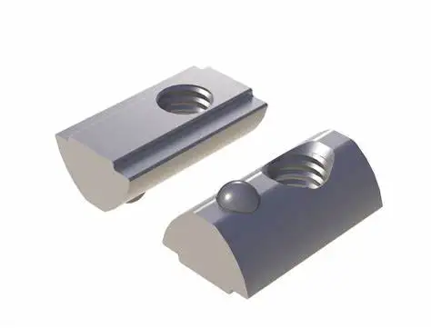T Tee Slot Nut 2020 3030 4040 4545 Roll Ball Spring Nut Slide Aluminium Profile M3 M4 M5 M6