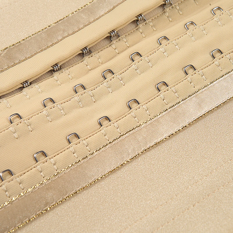 Oem Ecofriendly Fajas Colombiana 3 Hook Latex Waist Trainer 17 Steel Boned Corset Fajas Colombianas Corset