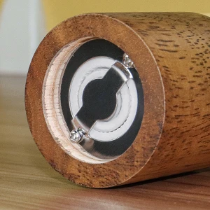 Premium Acrylic bamboo Salt and Pepper Grinder Set Manual Salt and Pepper Mills Wooden Shakers