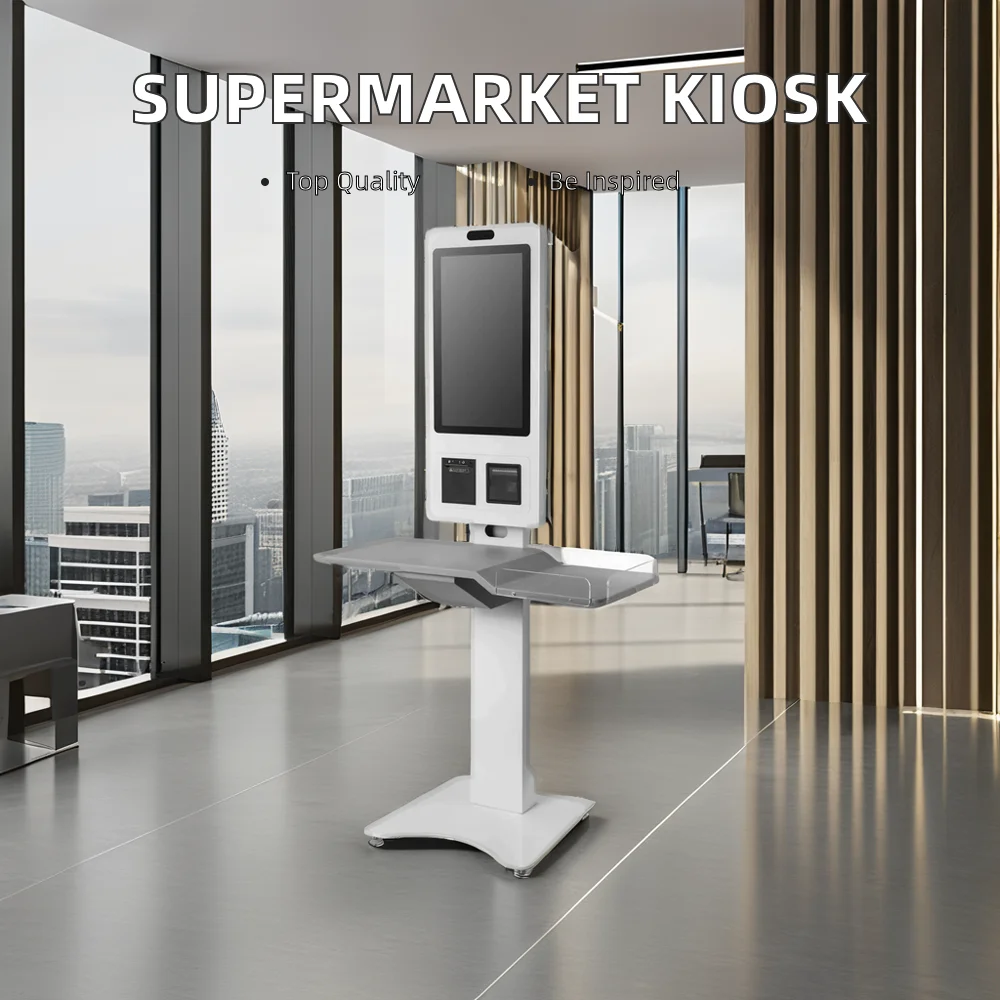Android 11 POS System With Scanner Printer for Supermarket Fast Food Restaurant Self-Ordering and Parking Payment Kiosk