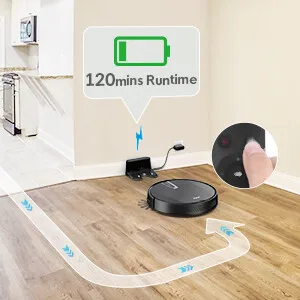  2021 New Clean & Efficient Super Suction 2200Pa Auto Robot Vacuum Cleaner Recharge Smart