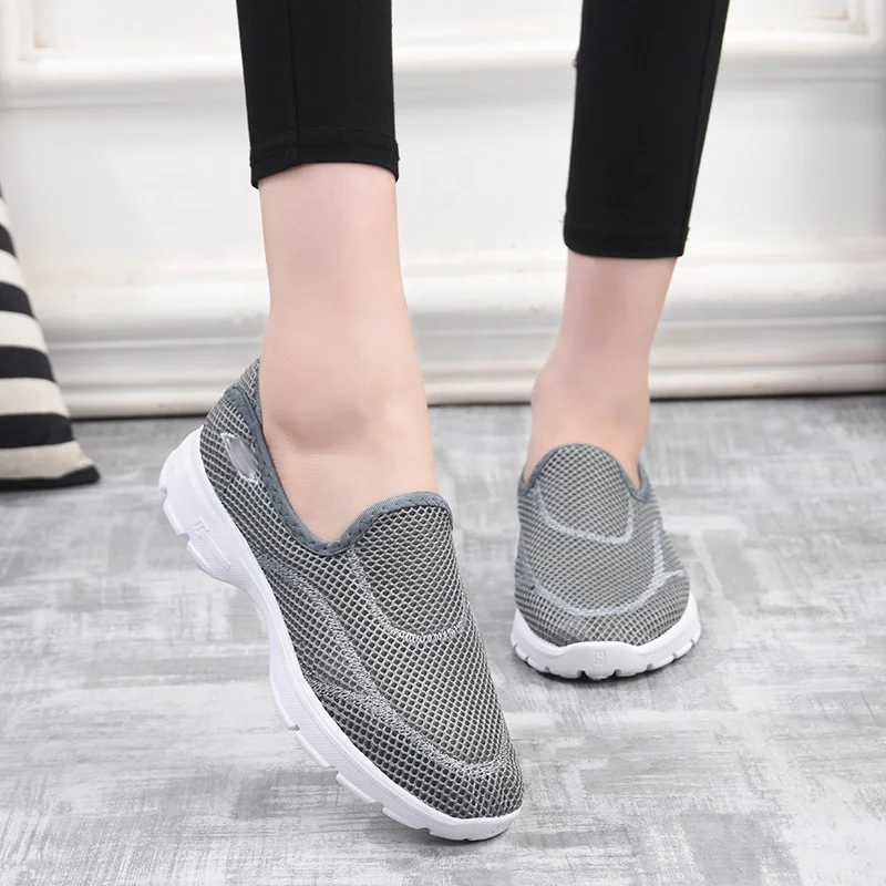 
B11W b version flat casual shoes women soft sole zapatos chaussures de sport damas moda women mesh shoes 